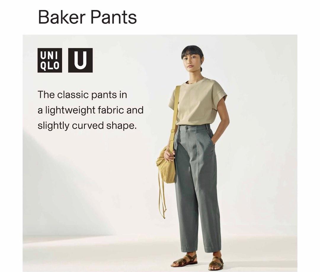 Uniqlo Baker Pants in Black, Women's Fashion, Bottoms, Other Bottoms on ...