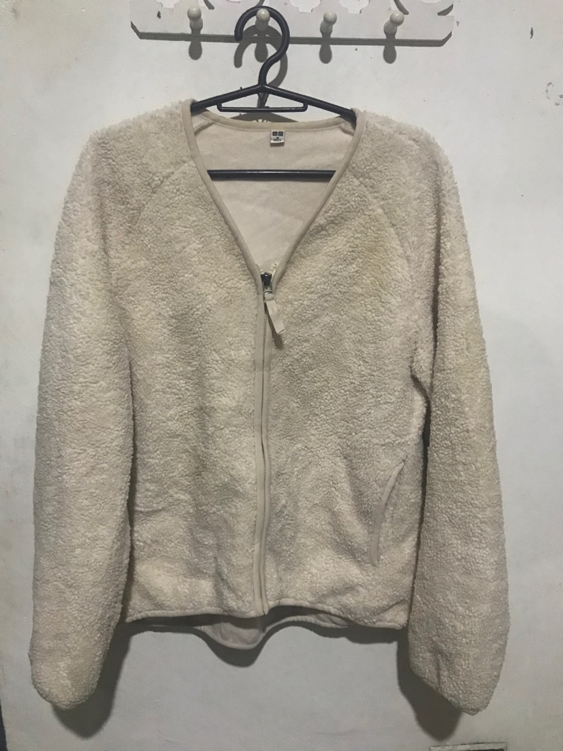 Uniqlo fur jacket, Women's Fashion, Coats, Jackets and Outerwear on