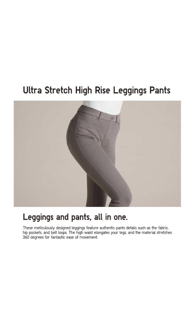 Uniqlo Ultra Stretch High Rise Cropped Leggings Pants, Women's Fashion,  Bottoms, Jeans & Leggings on Carousell