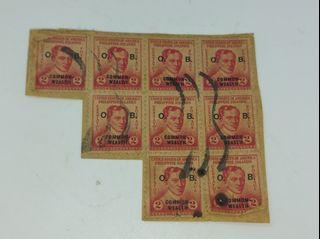 United States Of America Philippine Islands Jose Rizal O.B. Commonwealth Vintage Postage Stamps Used Collection