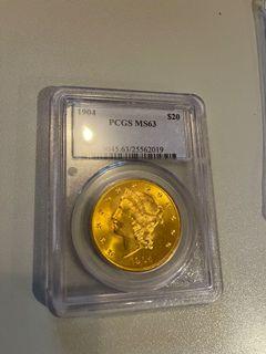 Mint Condition 1904 MS 63 Liberty Gold Coin