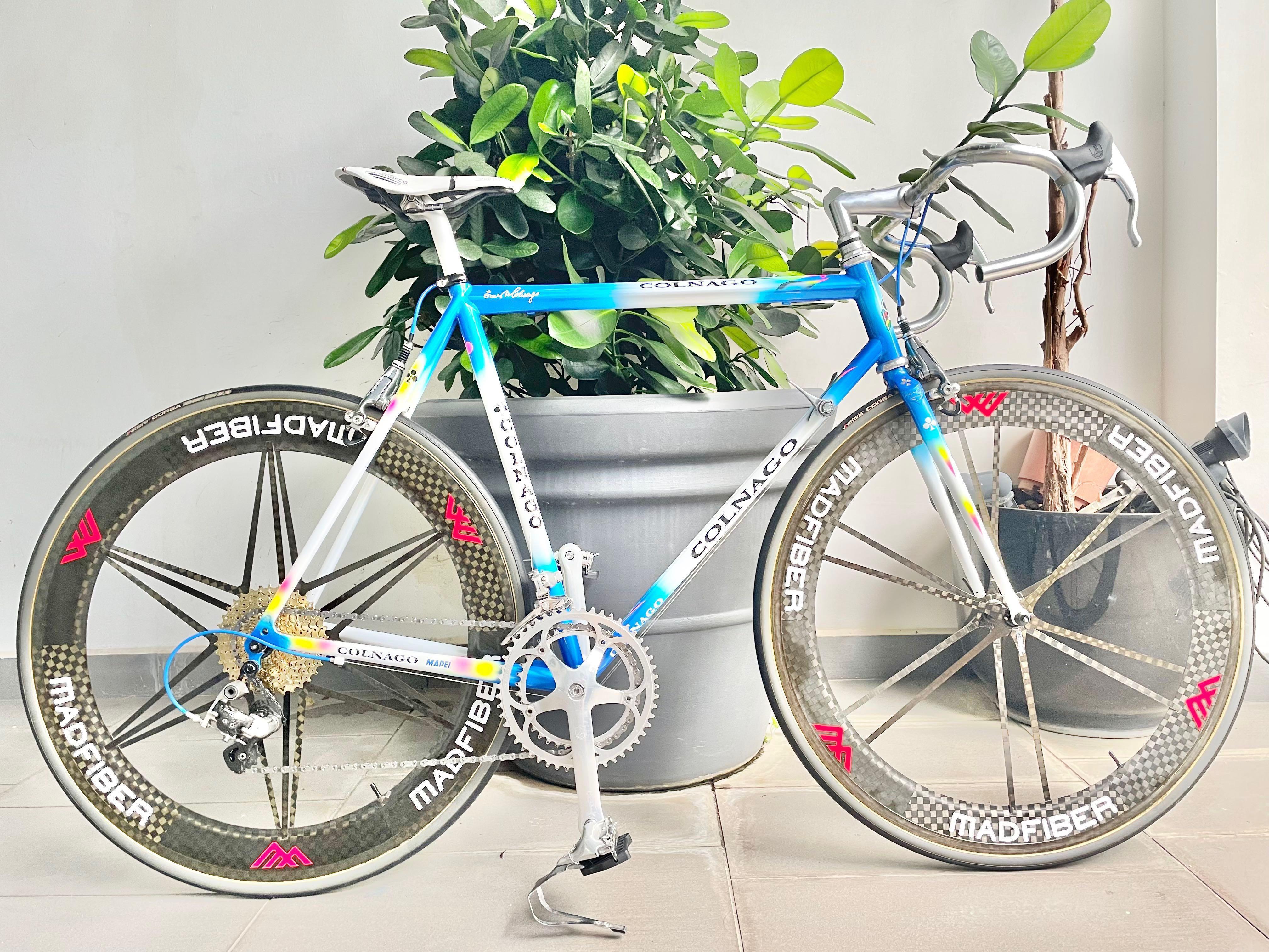 Very rare vintage Colnago Bititan Titanio 53cm Titanium welded tubes w Master Glico Ti top tube