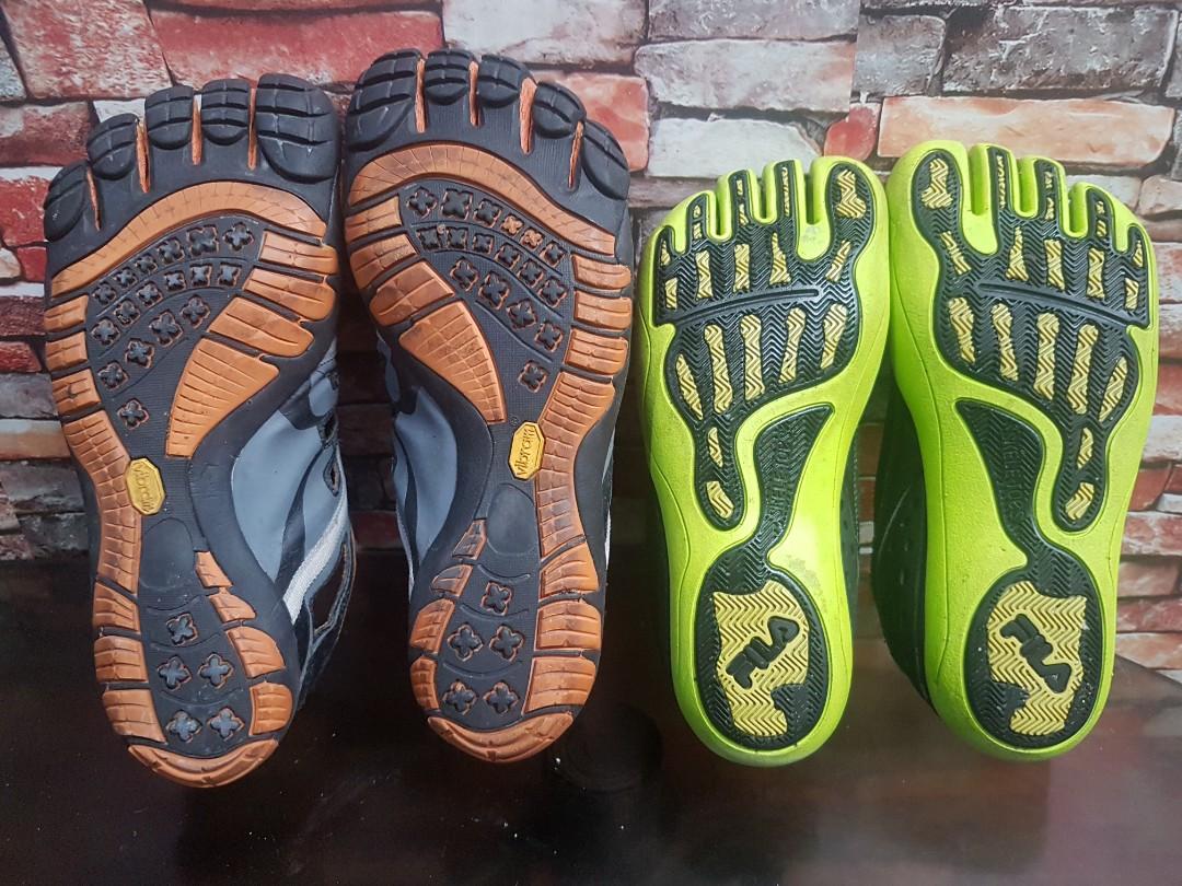 Vibram Five Finger Shoes and Fila Skele toes, Men's Fashion, Footwear ...