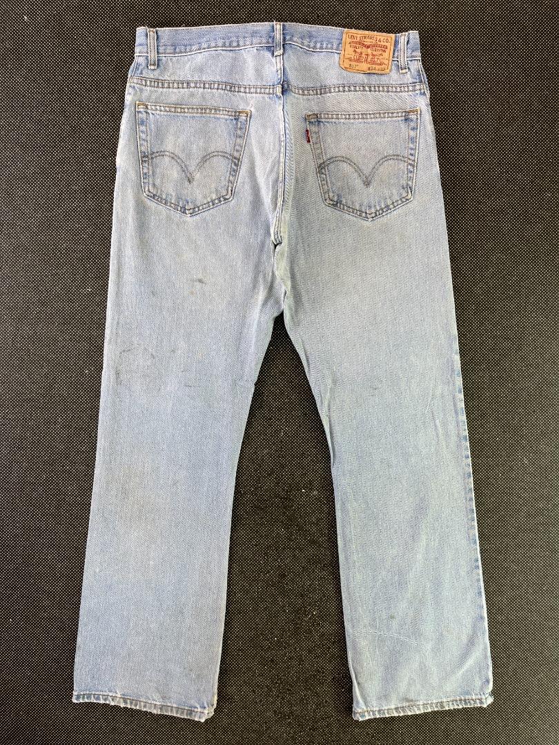Vintage Levis 517 Ripped Flare Jeans - J144, Men'S Fashion, Bottoms, Jeans  On Carousell