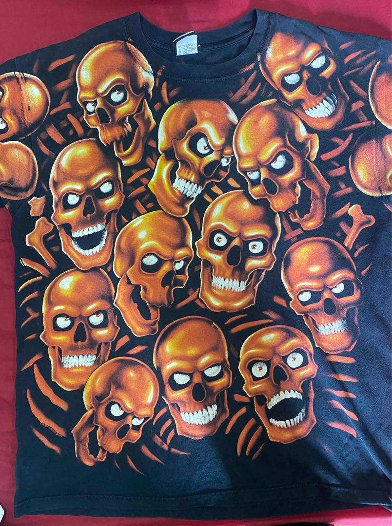 Liquid blue skull pile hoodie shop