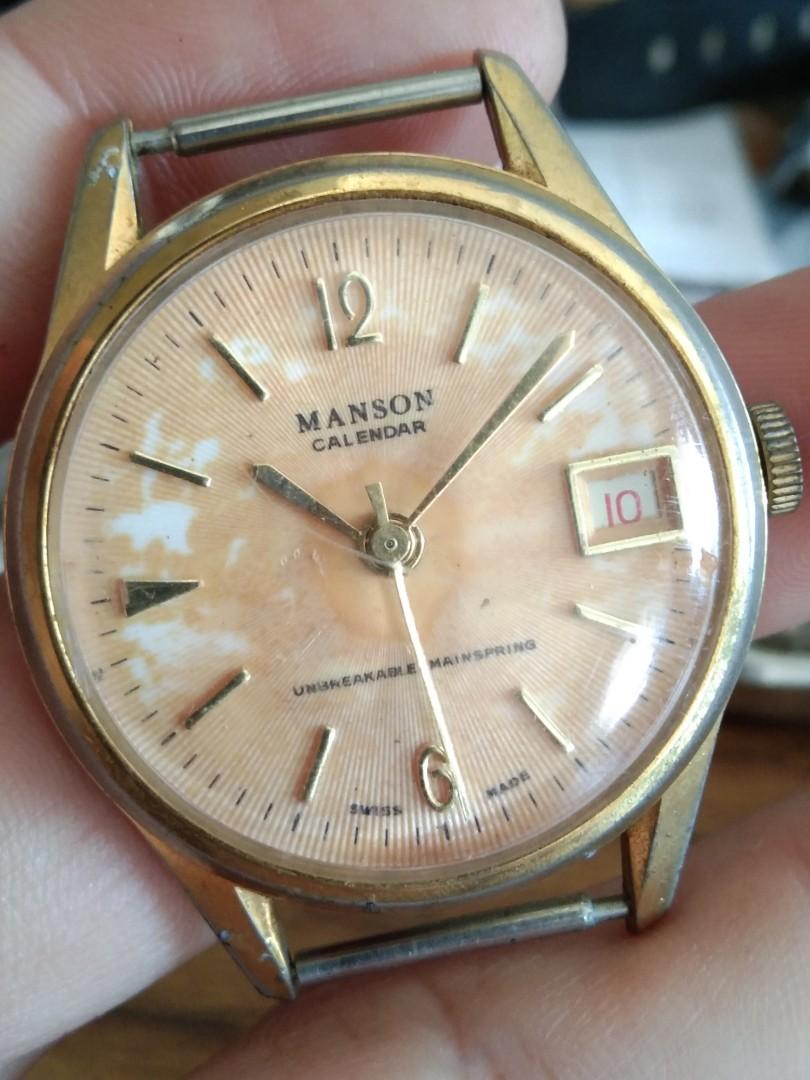 Vintage Manson gent watch, Hobbies & Toys, Collectibles & Memorabilia
