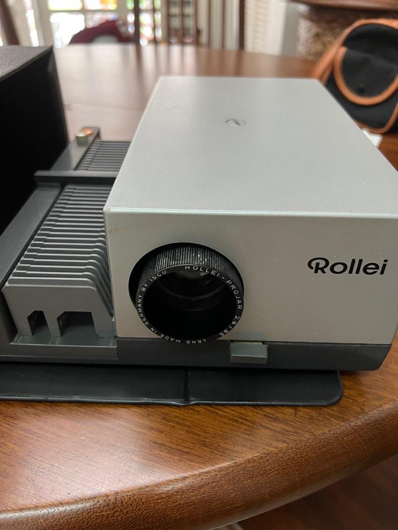 Vintage Rollei P35A Slide Projector with Slide Remote in Case, TV