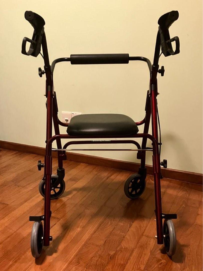 Walking frame with seat, Health & Nutrition, Assistive & Rehabilatory