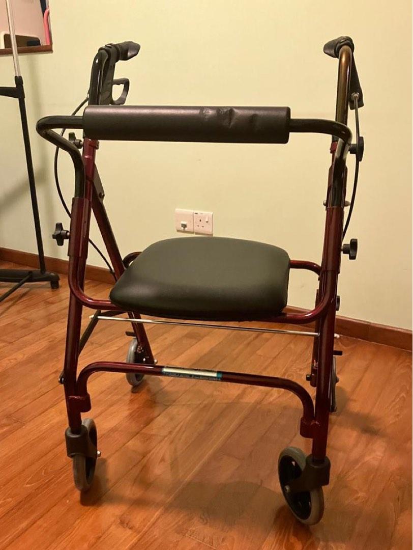 Walking frame with seat, Health & Nutrition, Assistive & Rehabilatory