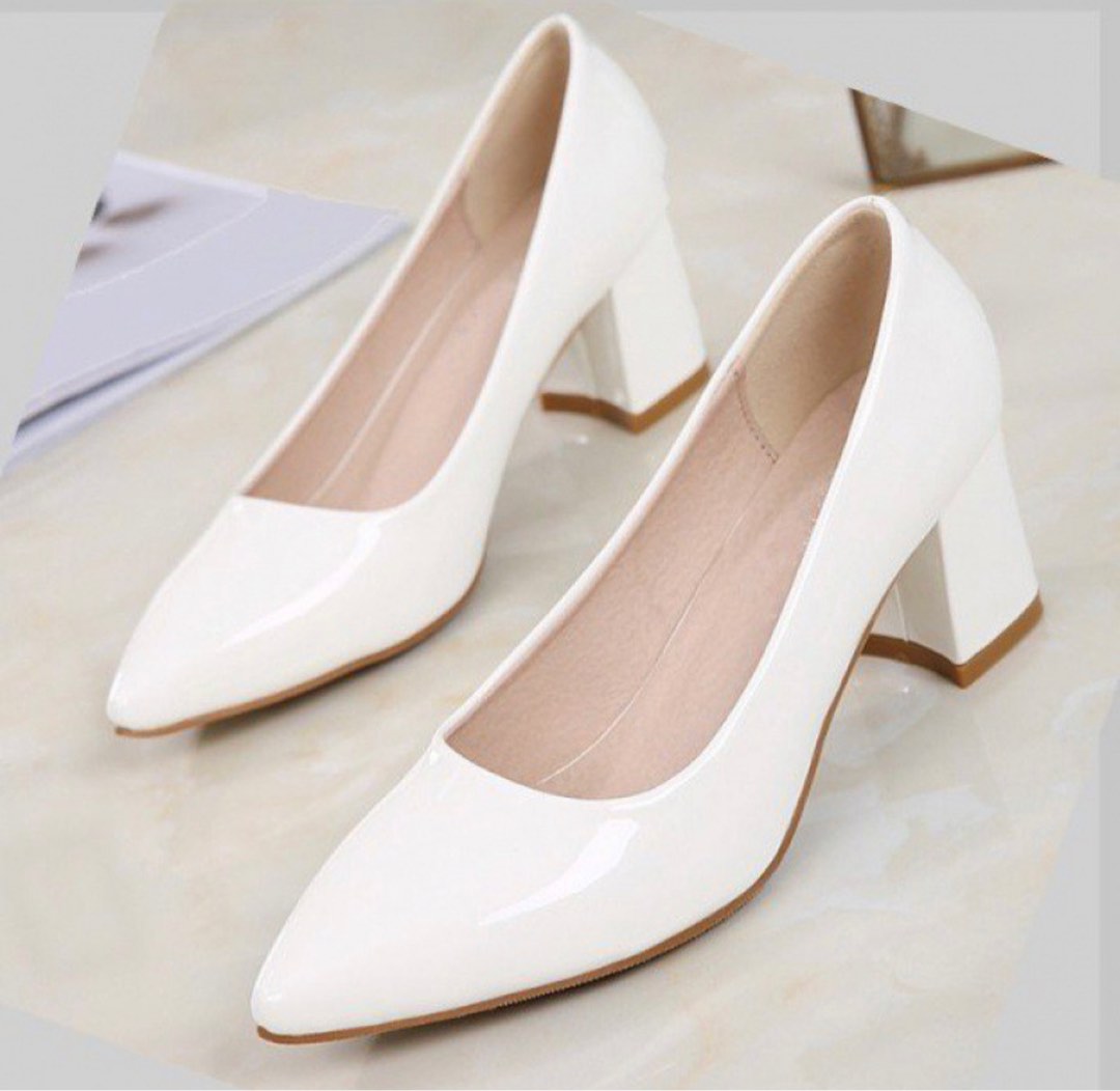 Closed white best sale shoes