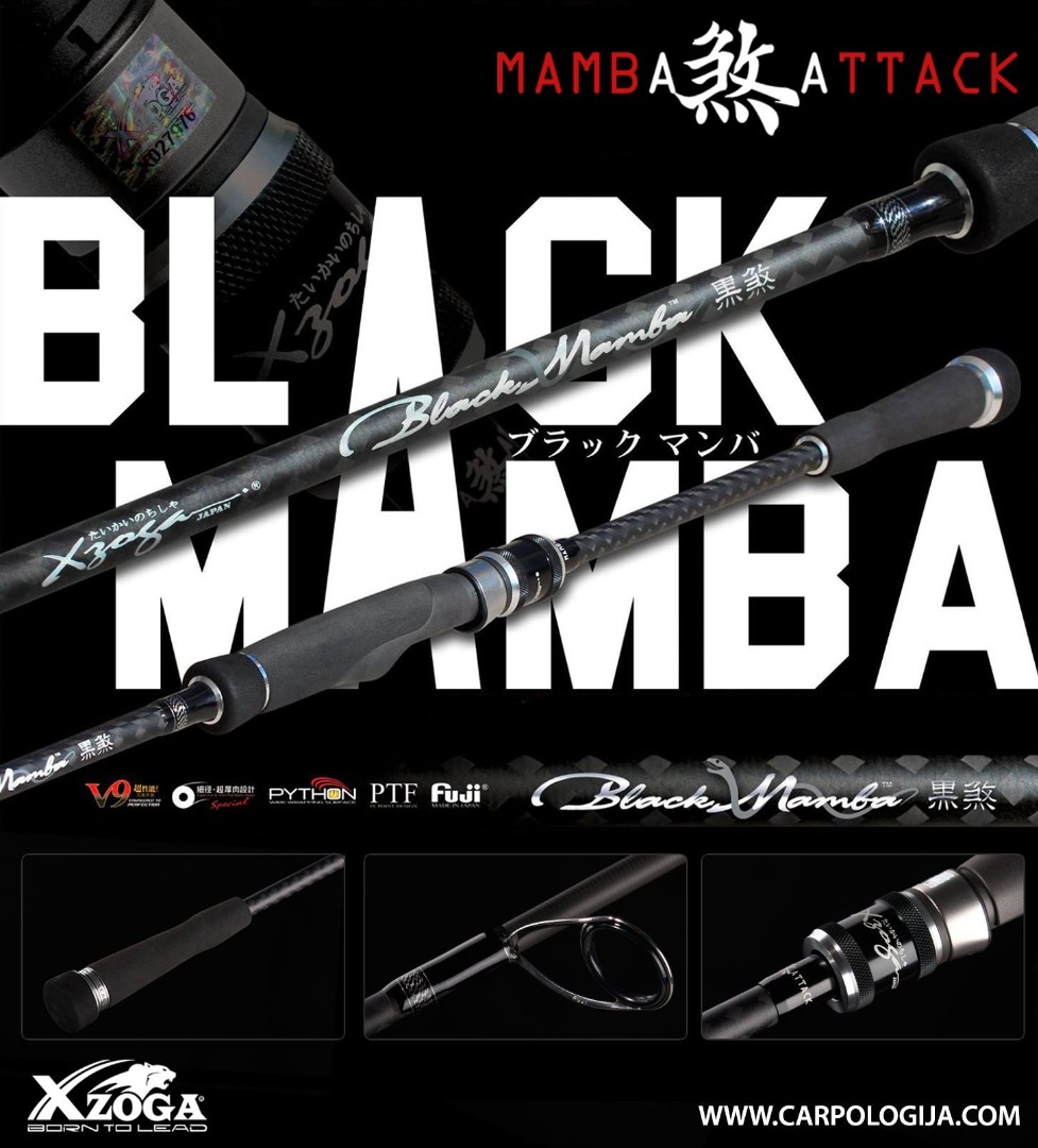 Xzoga Black Mamba V2 BMS 80MHF2 (Daiwa Shimano Rapala Penn Zenaq Bone Feed  Major Craft Shore Jigging), Sports Equipment, Fishing on Carousell