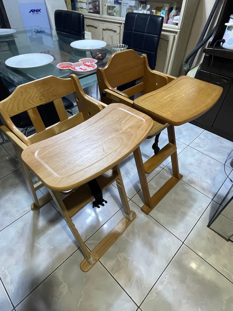 Yamatoya Wooden High Chair, Babies & Kids, Nursing & Feeding, Baby High
