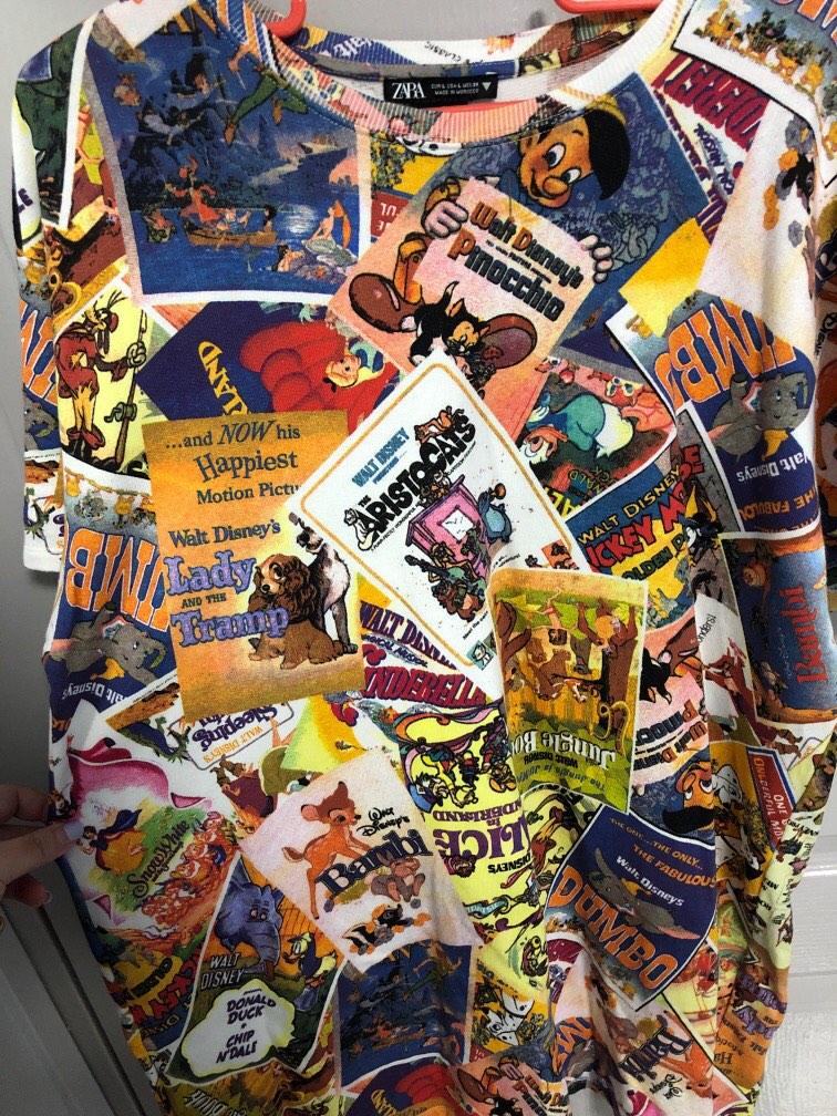 disney t shirt dress zara Zara Disney T-Shirt Dress Bambi Dumbo Pinocchio, Women's Fashion, Dresses &  Sets, Dresses on Carousell
