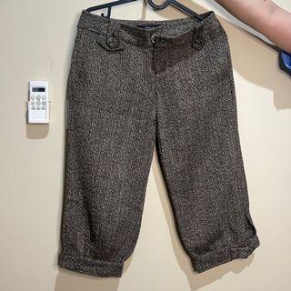 ZARA pants / celana zara tweed / celana 3/4