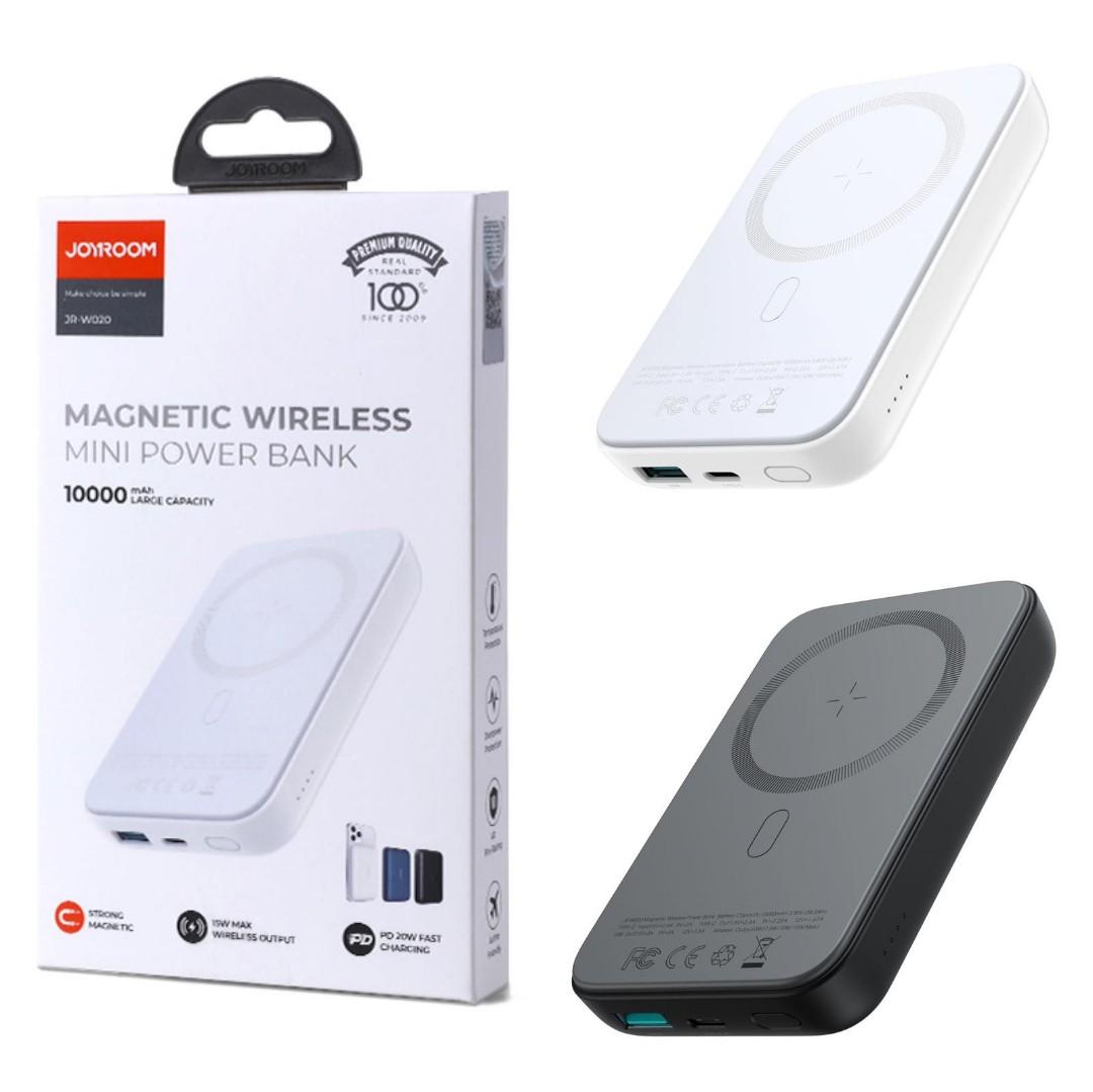 20W 10000mah Mini magnetic wireless Fast Charging power bank Phone External  Battery JR-W020 JoyRoom mini磁吸無線充電寶, 電子遊戲, 遊戲機配件, 充電綫及充電器- Carousell