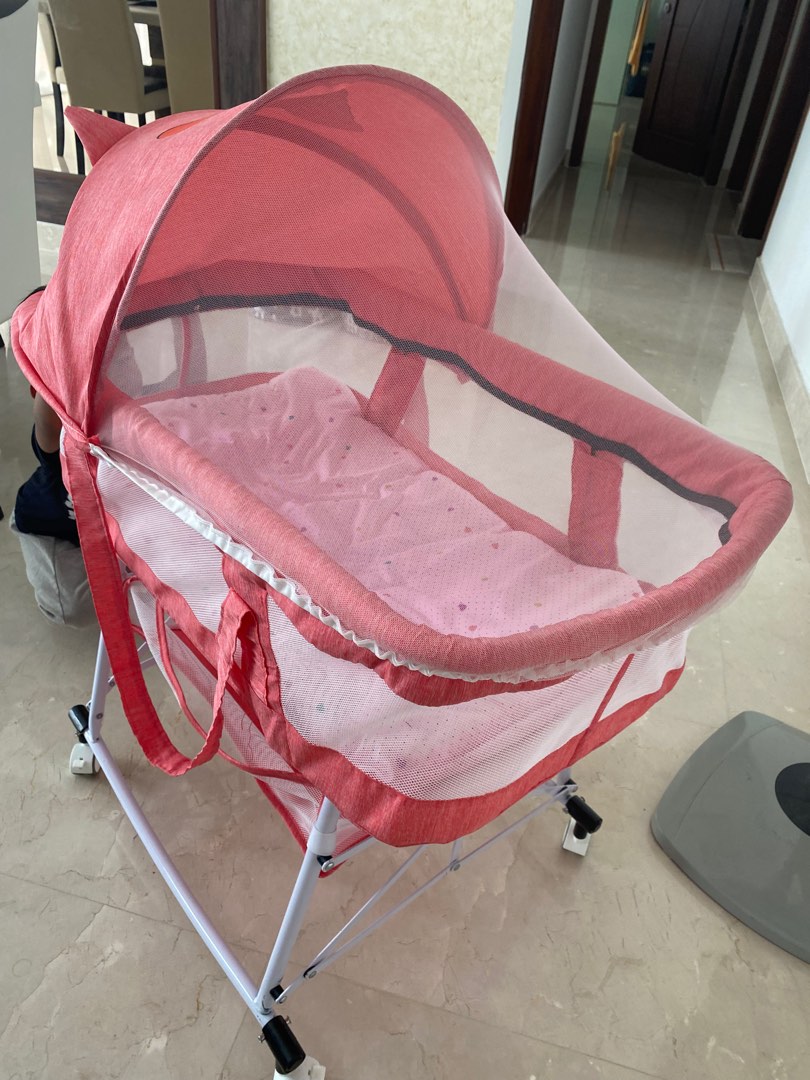 3 in 1 baby crib with rollers multifunctional cradle, Babies & Kids, Baby Nursery & Kids