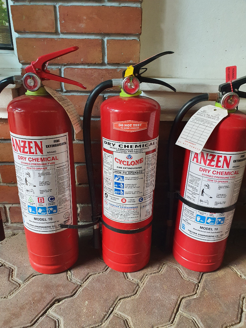 3 units Fire Extinguisher (10 lbs). Unused but expired., Commercial