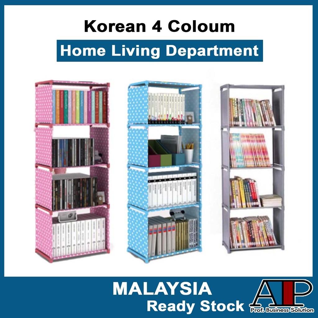 4 TIER KOREAN DIY BOOKSHELF, Furniture & Home Living, Furniture