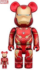 全新未開bearbrick be@rbrick ironman iron man infinity saga mark 50