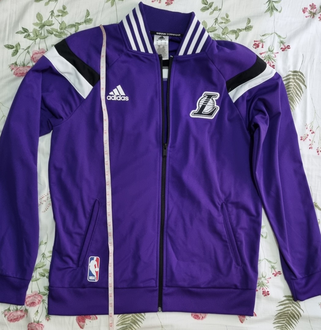 adidas, Jackets & Coats, New Adidas Los Angeles Lakers Warmup Jacket Xl