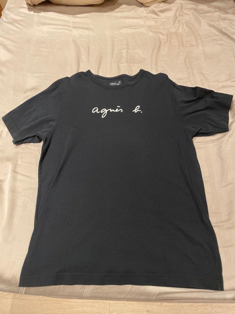Agnes b black tee, Men's Fashion, Tops & Sets, Tshirts & Polo Shirts on