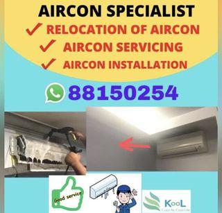 Aircon Specialist: Relocation, Installation and Servicing