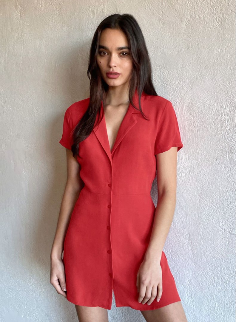 Red sunday dress top