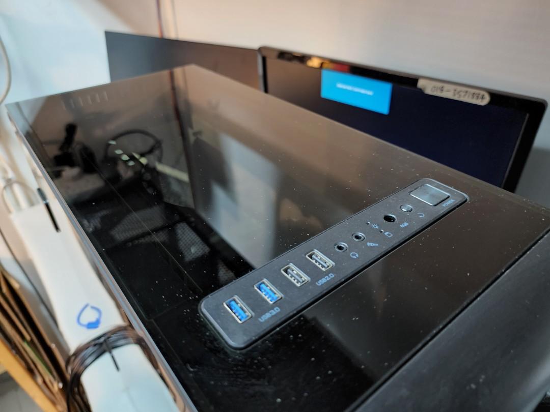 ATX Computer Casing with glass panels, Computers & Tech, Parts ...