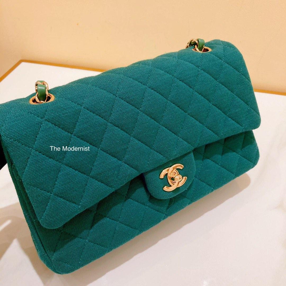 Chanel cloth handbag best sale