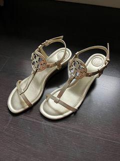 AUTHENTIC Tory Burch Gold platform sandals