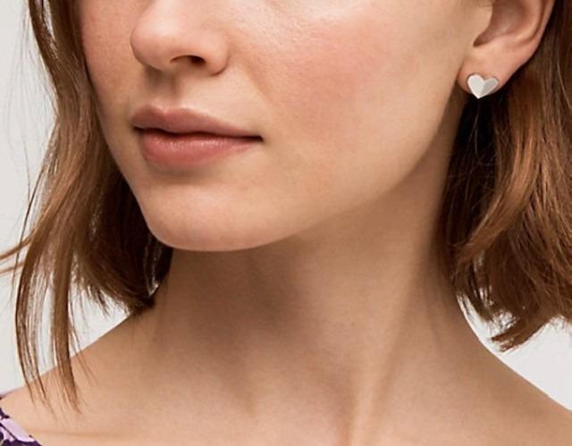 Heritage spade small heart studs deals