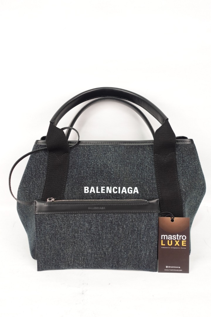 balenciaga navy tote