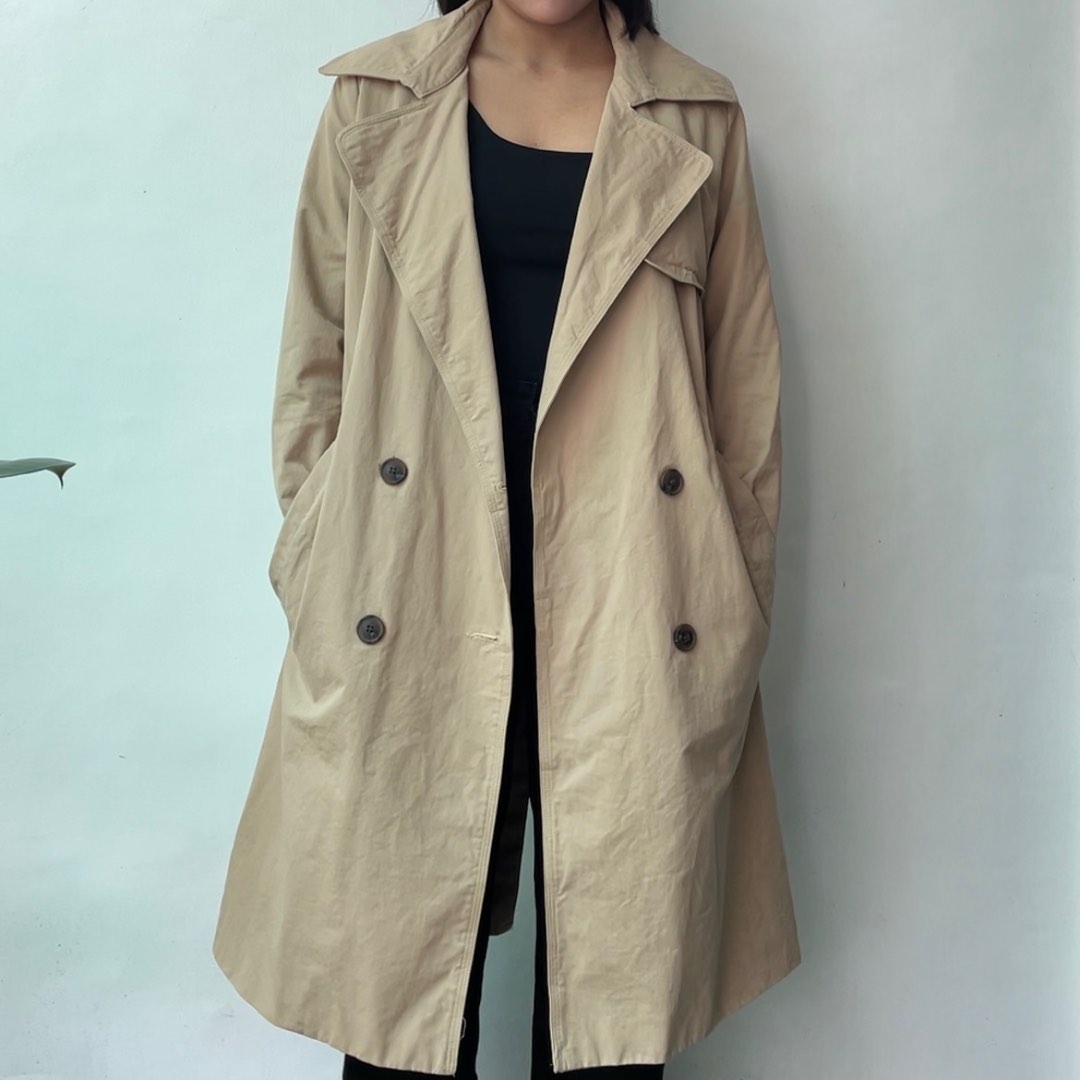 Beige trench coat, Women's Fashion, Coats, Jackets and Outerwear on ...