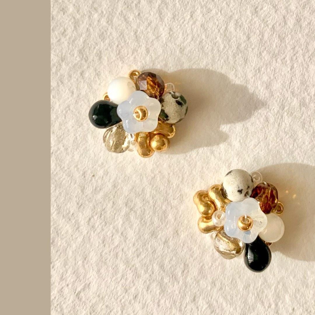 Real discount stone earrings