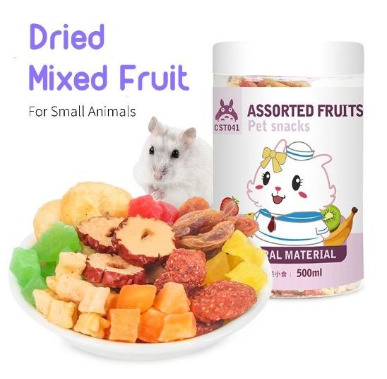 BNIB Jonsanty Dried Mixed Fruits for Hamster 500ml, Pet Supplies, Pet Food on Carousell