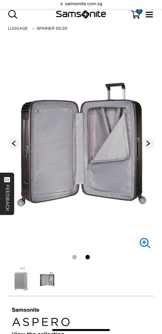 BNIB Samsonite Aspero Spinner 55 20