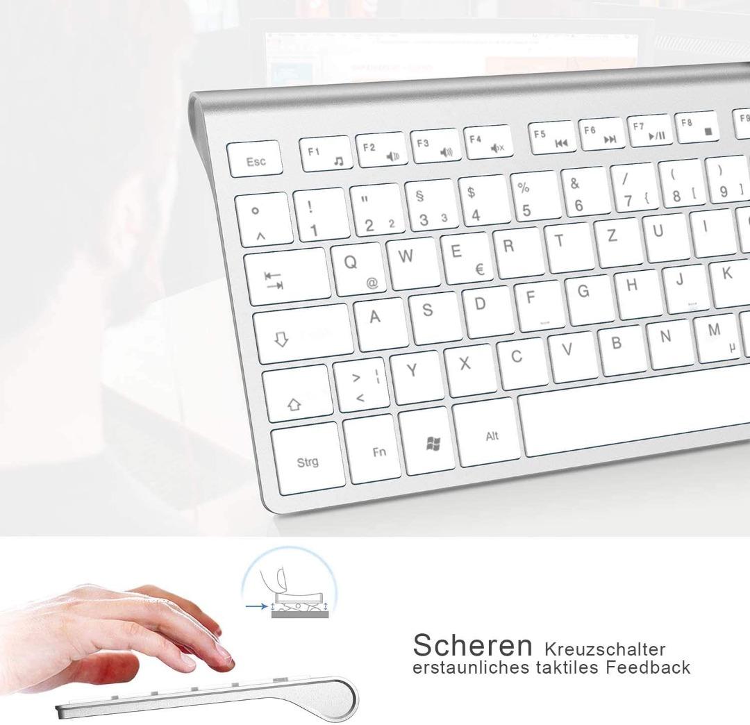 (BOX DMG) J JOYACCESS Keyboard Mouse Set Wireless 2.4G Ultraslim