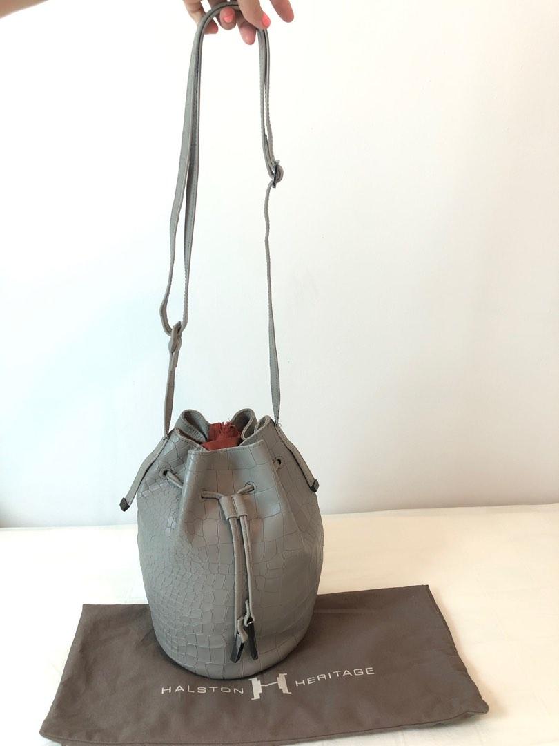 Halston heritage sales bucket bag
