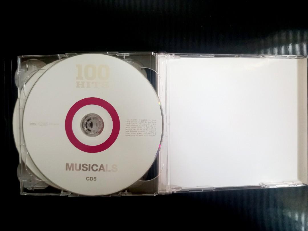 [CD] 100 Hits Musicals 5CD, Hobbies & Toys, Music & Media, CDs & DVDs