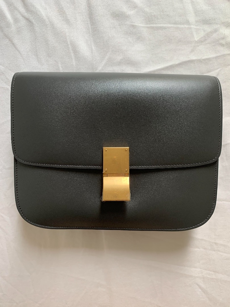 Celine box bag grey outlet