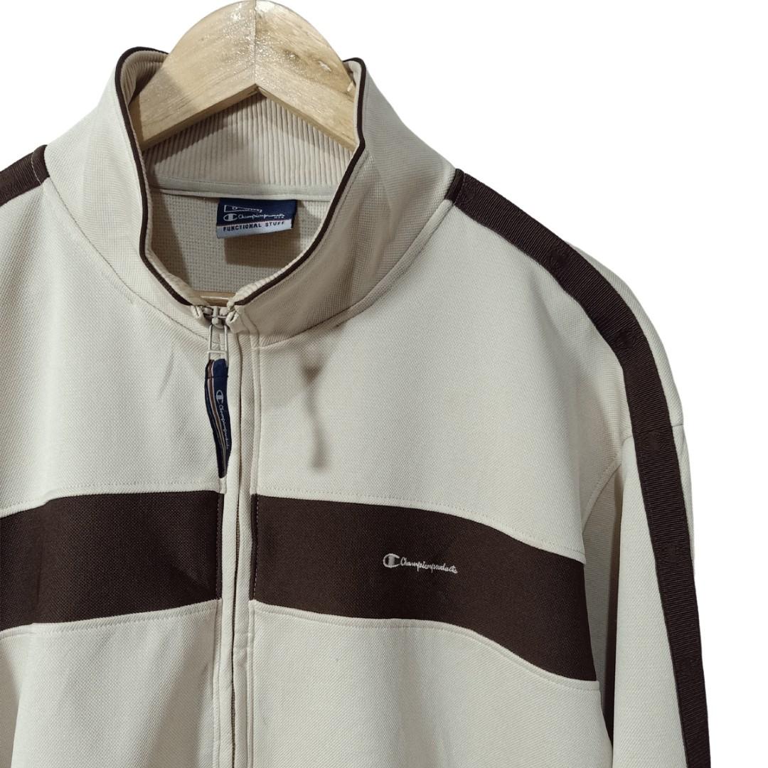 00's champion track jacket set-up brown | www.stamayk.sch.id