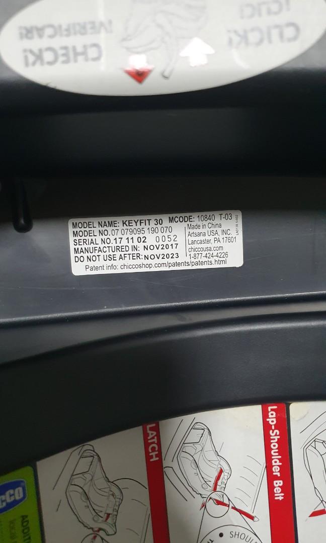 Chicco Keyfit 30 Expire Nov 2023, Babies & Kids, Going Out, Car Seats