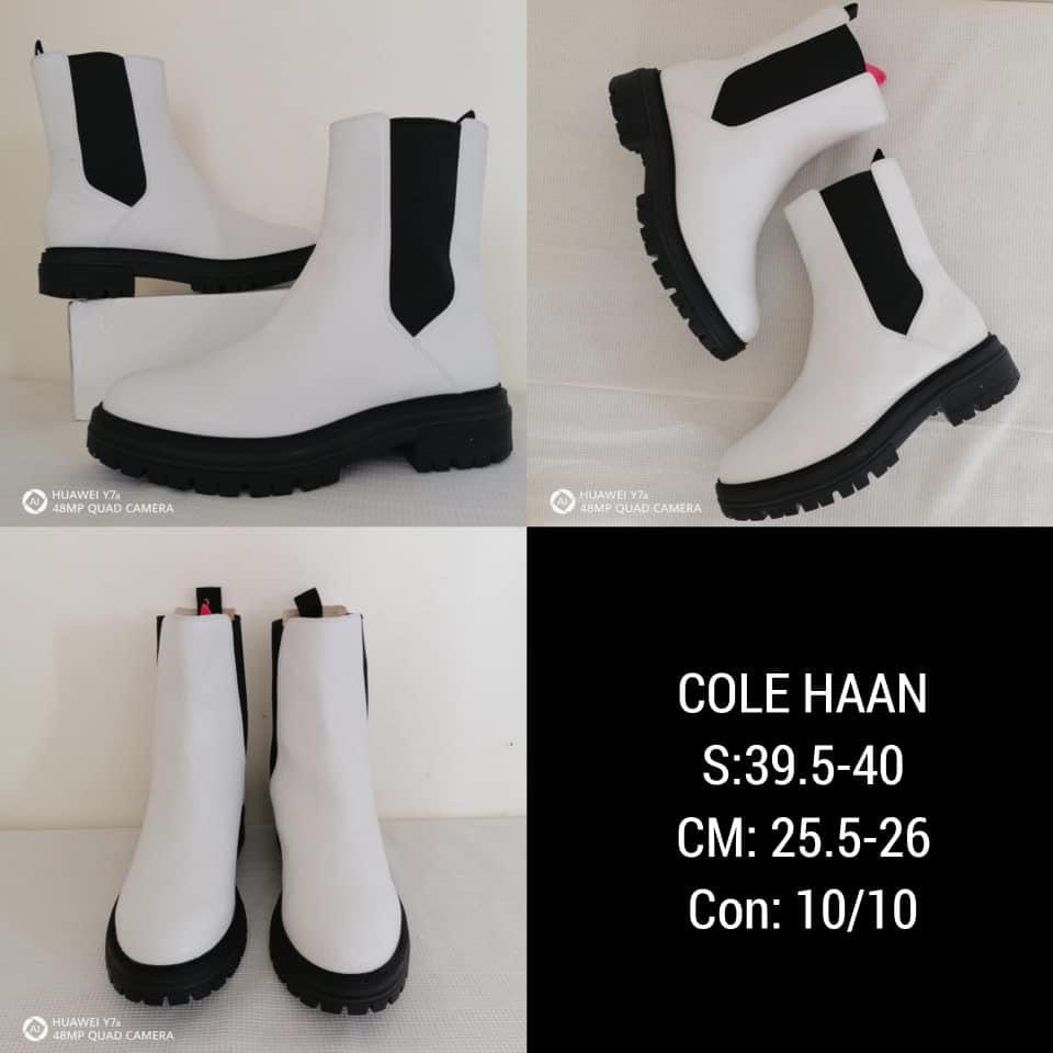 Cole haan white boots hot sale