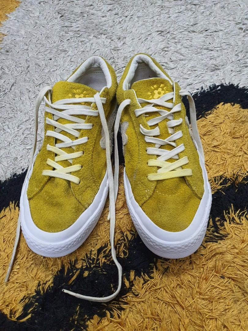 Yellow converse on sale golf le fleur