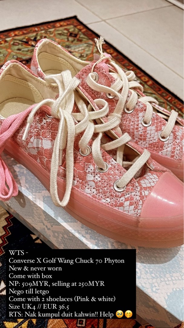 Golf wang outlet converse pink
