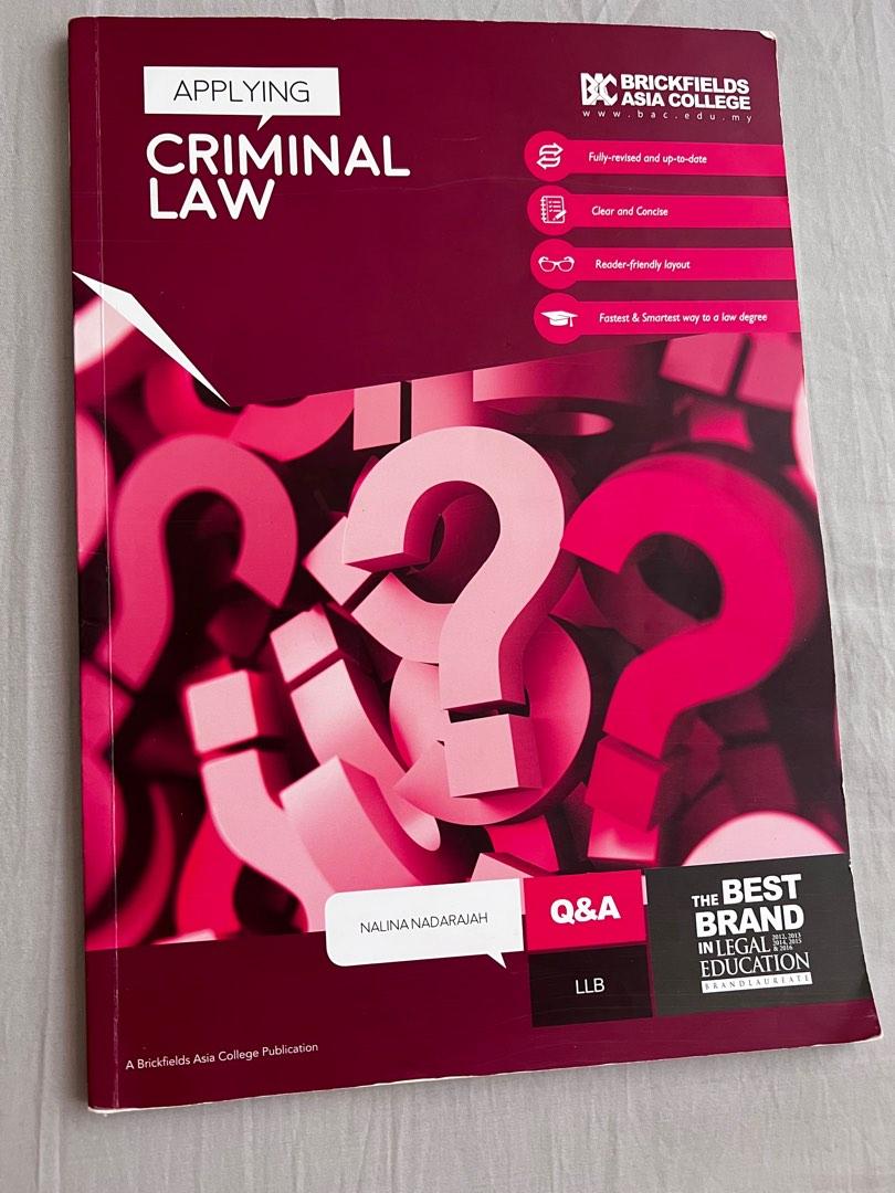 criminal-law-textbook-hobbies-toys-books-magazines-textbooks-on