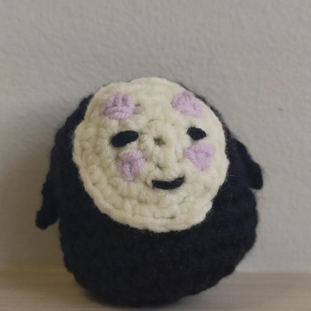 Crochet No-face, Pikachu and Totoro keychain, Hobbies & Toys ...