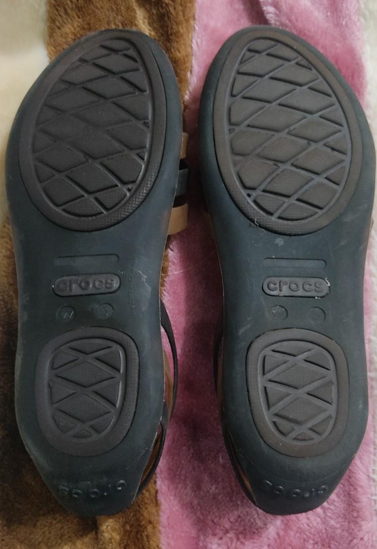 Crocs Womens Huarache Flat Open Toe Sandal Shoes