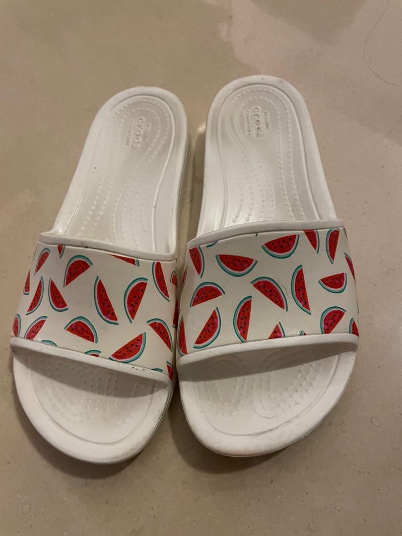 Crocs Watermelon Slippers Women s Fashion Footwear Flipflops