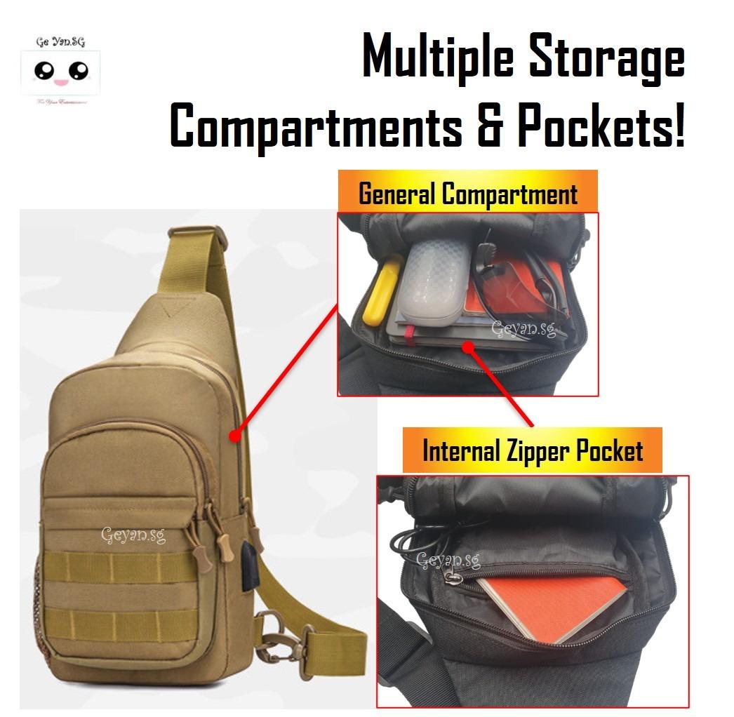 Travel Tactical Shoulder Bags Men Chest Sling Bags Military Hiking Backpack  Sports Molle Army Camping Hunting Fishing Bag